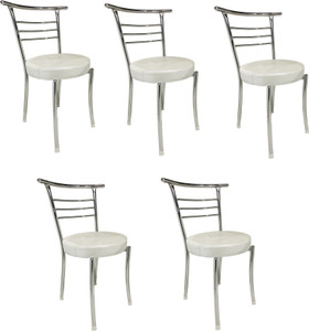 GOYALSON Chrome Chair Office Visitor Student Study Chair Home Resturants Dining Chair Metal Dining Chair