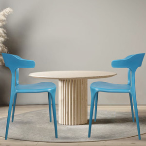 Rose Designer Chairs ROSE Vision Cafe Plastic Chairs, Restaurant Chair with Backrest, Plastic Dining Chair