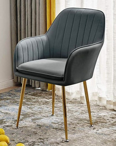 Chair Tech Lounge/Dinning/Accent living room Chairs with Engineered Metal Legs Solid Wood Dining Chair