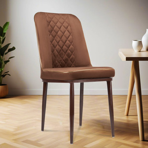 MRC Executive Chairs Mrc Dining Chair Cafe,Reception,Lounge With Metal Legs Brown & Gold Metal Dining Chair