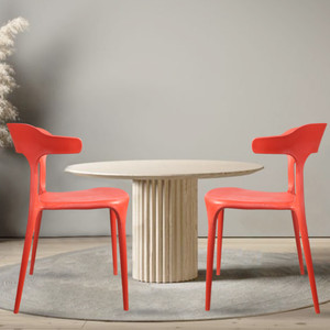 Rose Designer Chairs ROSE Vision Cafe Chairs, Restaurant Chair with Backrest, Plastic Dining Chair