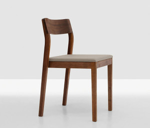 ODEJIA Rosewood Wood Dining Chair Dining Room Table, Rustic Teak Brown Solid Wood Dining Chair