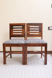 Wopno Furniture Pure Sheesham Wooden dining Chair Only|2 Chair For Dining Room Solid Wood Dining Chair