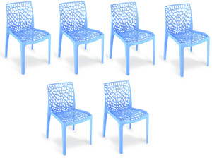 GOYALSON Designer Web Chair Plastic Living Room Chair for home study restaurant dining Plastic Dining Chair