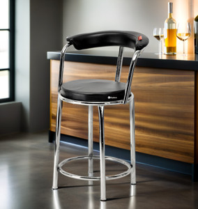 GOYALSON Steel Stool chair Home/Office/Visitor/Study/Executive/Computer/Student Stool Metal Dining Chair
