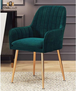 Oakcraft Velvet Lounge/Dinning/Accent Chairs with Engineered Metal Legs Metal Living Room Chair
