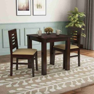 Sarswati Furniture Solid Wood 2 Seater Dining Table With 2 Chairs Dining Room Furniture/Hotel Solid Wood 2 Seater Dining Set
