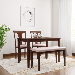 Flipkart Perfect Homes Fraser Solid Wood 4 Seater Dining Set