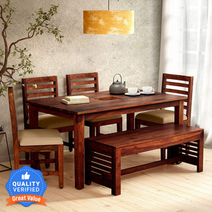 Flipkart Perfect Homes Solid Wood 6 Seater Dining Set