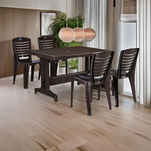 Nilkamal Ultima Plastic 4 Seater Dining Set