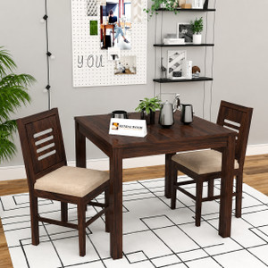 Kendalwood Furniture Premium Dining Room Furniture Wooden Dining Table with 2 Chairs Solid Wood 2 Seater Dining Set