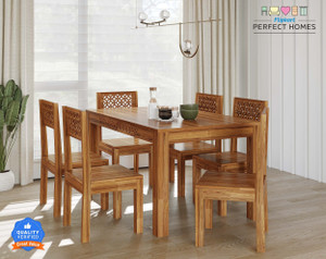 Flipkart Perfect Homes Solid Wood 6 Seater Dining Set
