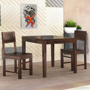 SWANGIA ARTS Sheesham Wood 2 Seater Dining Table Set with 2 Chairs For Home & Kitchen Solid Wood 2 Seater Dining Set