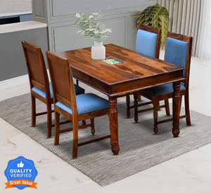 Flipkart Perfect Homes Rosewood ( Sheesham ) Solid Wood 4 Seater Dining Set