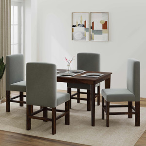 Allie Wood Orian Rosewood ( Sheesham ) Solid Wood 4 Seater Dining Set