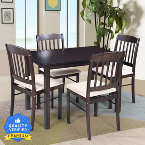 RoyalOak Solid Wood Solid Wood 4 Seater Dining Set