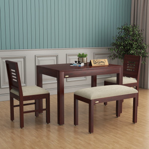 Flipkart Perfect Homes Solid Wood 3 Seater Dining Set