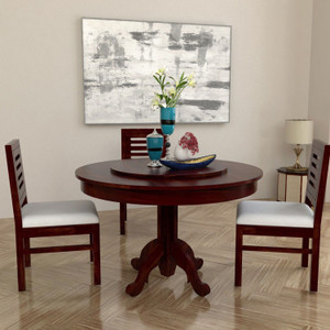 Allie Wood Rosewood (Sheesham) Solid Wood 3 Seater Dining Set