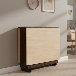 Madainaachi Furniture Yayo Folding / Extentable / Space Saving Dining Table Without Chairs Engineered Wood 6 Seater Dining Table