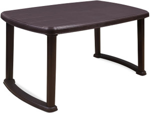 HOMIBOSS Plastic 6 Seater Dining Table