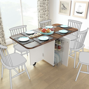 Studio Kook Abba Engineered Wood 6 Seater Dining Table