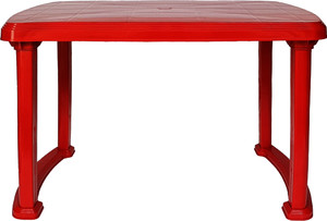 ईसीडे Arjun Dining Table for Home, Office and Restaurant| Plastic Rectangular Table | प्लास्टिक 4 सीटर डाइनिंग टेबल