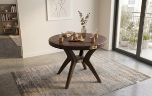 AVRO furniture AVRO ALFA Round Plastic Dining Table Plastic 6 Seater Dining Table