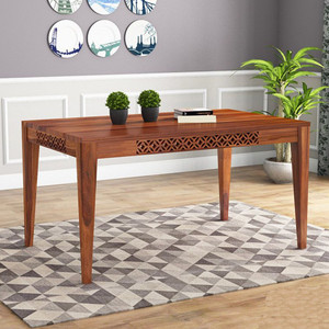 Mooncraft Furniture Solid Wood 6 Seater Dining Table