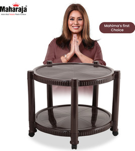 MAHARAJA Plastic Coffee Table- Brown Plastic Coffee Table DIY(Do-It-Yourself)) Plastic 4 Seater Dining Table