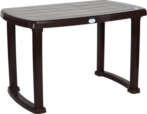 HOMIBOSS Dining table for home and outdoor Plastic 6 Seater Dining Table