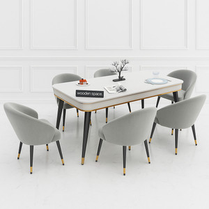 Woodenspace Solid Wood 6 Seater Wooden Dining Set for Dining Room & Kitchen| Rosewood Solid Wood 6 Seater Dining Table