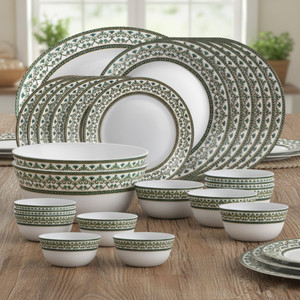 cello Pack of 27 Opalware Amitabh Bachchan Solitaire Series Verde