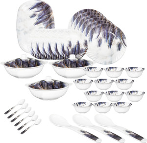 Sigri-wala Pack of 40 Melamin Dinner Set