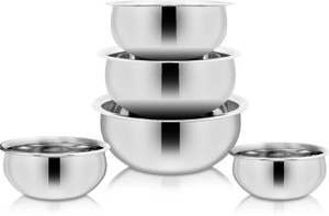 Nirvika Stainless Steel handi Set Cookware Set patila set/bhagona/pot pan/milk pan कुकवेयर सेट