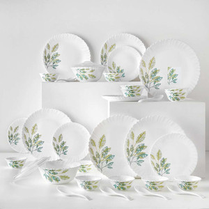 लाराह बाय बोरोसिल Galaxy Fauna Crockey for Dining & Gifting, Plate & Bowl 34 का पैक डिनर सेट