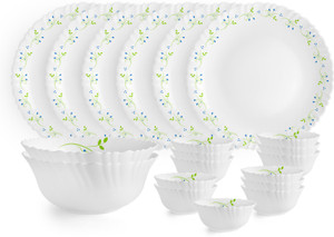 cello Pack of 20 Opalware Dazzle Series Tropical Lagoon Dinner Set | Crockery Set for Daily Use & Gifting Dinner Set