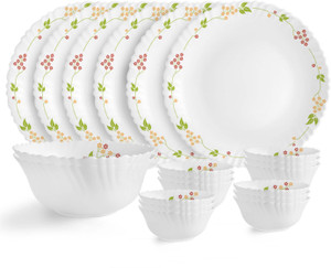 सेलो Dazzle Series Secret Garden Dinner Set | Crockery Set for Daily Use & Gifting 20 का पैक डिनर सेट