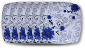 CARNIVAL Pack of 6 Melamin Square(916)10 Inch Beautyfull Dinner Plate/Lunch Plate Set 6 Pcs Of Melamine Dinner Set