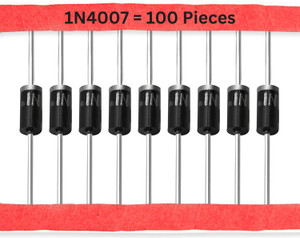 20x Diode 1N4007 – 1 A, 1000 V, DO-41 Gehäuse, Axialgleichrichter (Durchgangsloch)