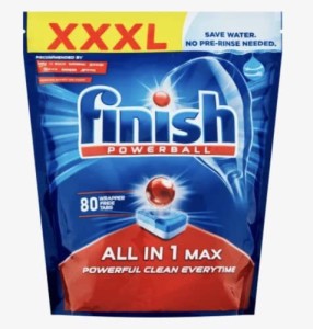 Finish All in one max 80 tab regular Dishwashing Detergent