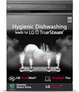 LG DFB424FM Free Standing 14 Place Settings Dishwasher