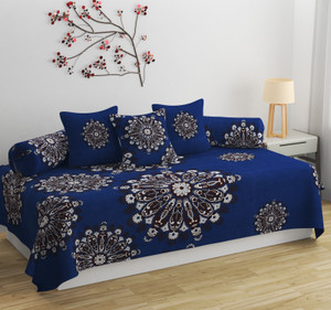 Apala Cotton Floral Diwan Set