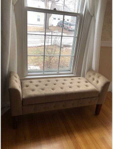 TFS Luxurious Bench settee with Storage Box 2 seatter For Bedroom, Living,office Solid Wood Settee