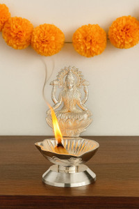 yugal industries Silver Table Diya