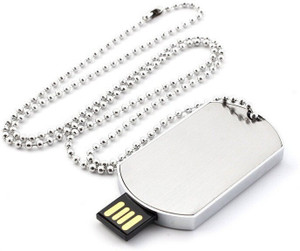 Nexshop Army Plain Silver Dog Tag
