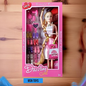 MSN A6Doll Beautiful Fashion Doll with Movable Hands and beautiful hair Z1