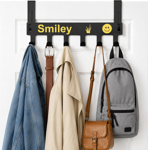 SHAILEE Smiley 6-Hook Over Door Hanger Rack - Image 6
