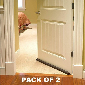 Digicom Door Bottom Sealing Guard Strip (Brown, 36 Inch) (Pack of 2)Durable Floor Mounted Door Sealing Strip Guard (39 Inch) Door Mounted Door Stopper