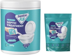 Septick Fix Septic Tank Cleaner Bacteria Powder, Removes Odour, Reduce Sludge, Easy to Flush Powder Drain Opener