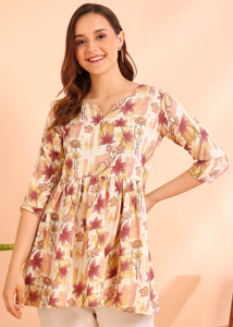 HIVA TRENDZ Formal Floral Print Women Multicolor Top